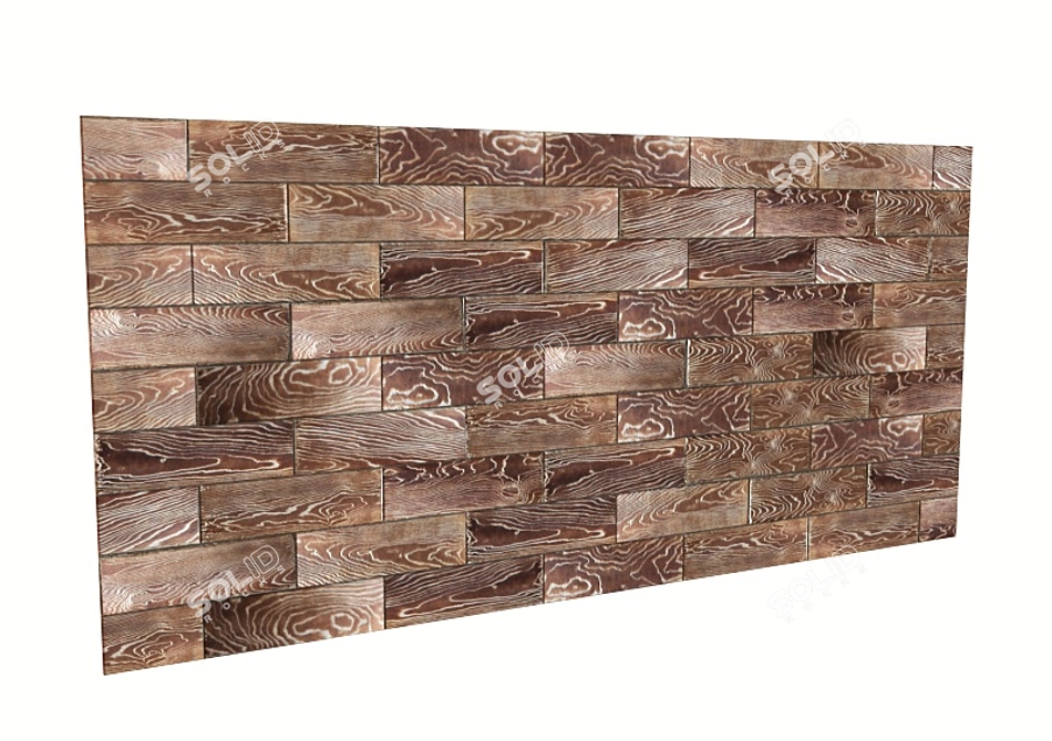 Tabak Wooden Wall Panel 3D model image 2