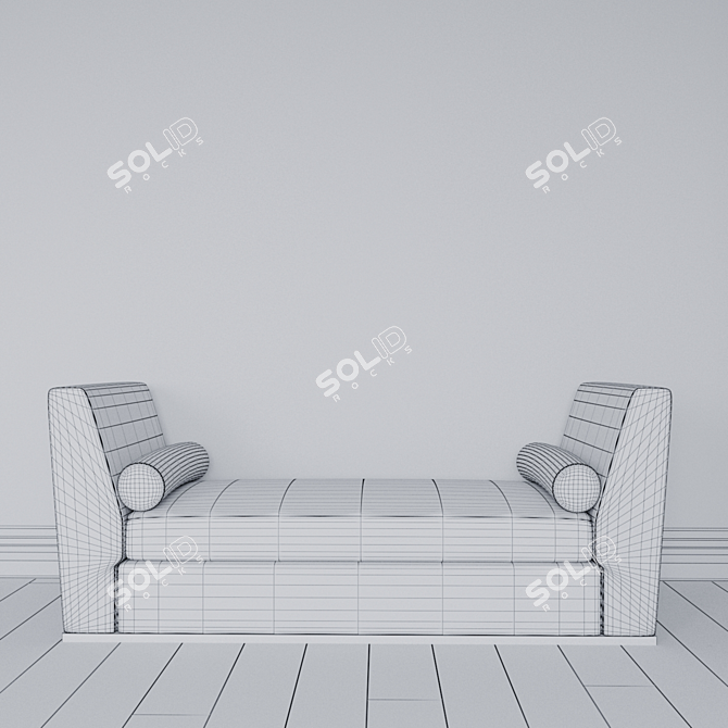 Elegant Lorenzo Banquet Table 3D model image 2