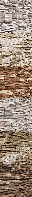 Modern Stone Walls Collection Set 7 3D model image 2