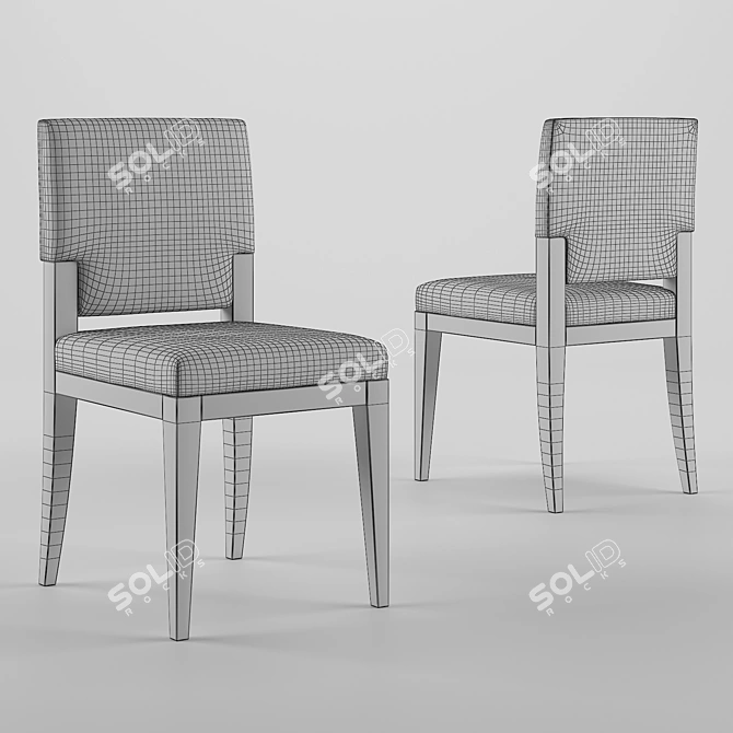 Modern Alter London Graham Dining Chair 3D model image 3