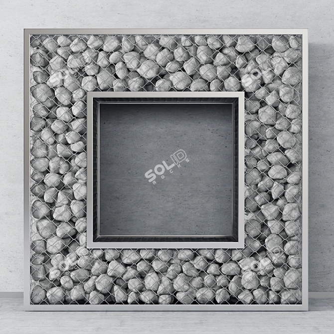 Durable Gabion Mesh: 868000 Polygons, 600000 Vertices 3D model image 1