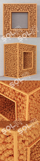 Durable Gabion Mesh: 868000 Polygons, 600000 Vertices 3D model image 3