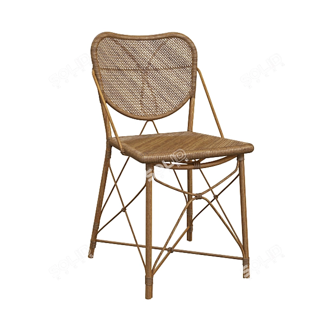 EIchholtz Colony Chair: Timeless Elegance for Your Dining Space 3D model image 1