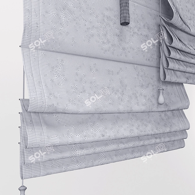 Elegant Roman Blind 51 3D model image 3