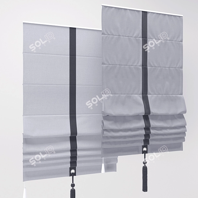 Elegant Roman Blind - 53 3D model image 1