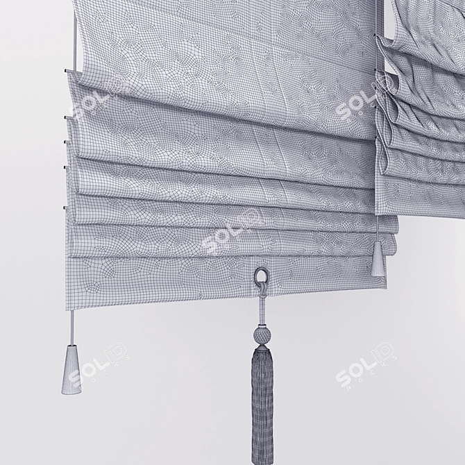 Elegant Roman Blind - 53 3D model image 3