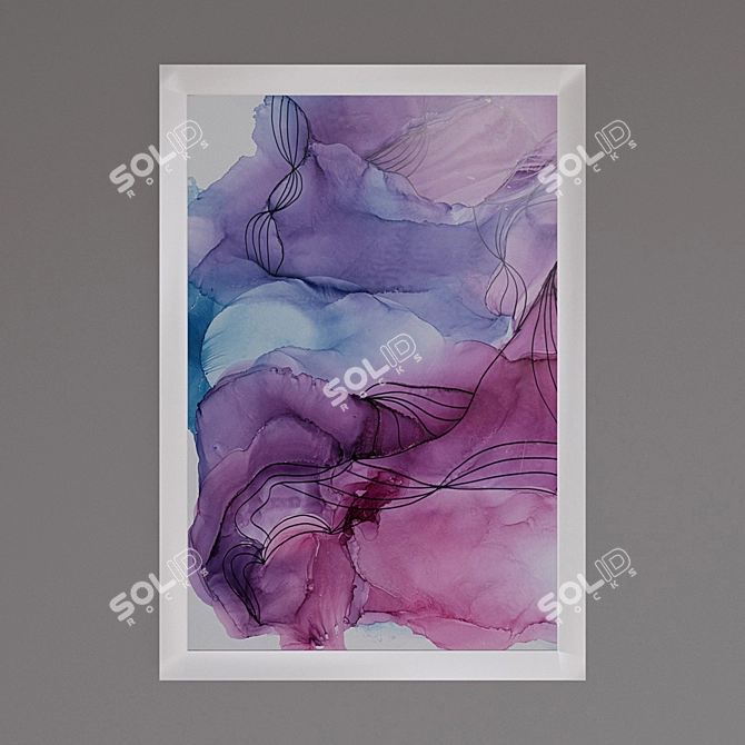 Ink Art Collection: Stunning 40x60 Works 3D model image 2