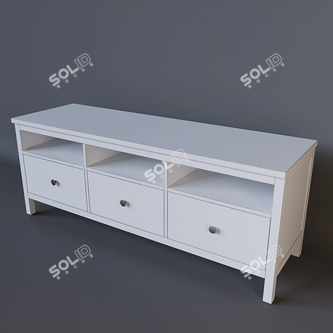 Hemnes Ikea Tumba - Stylish and Spacious Storage Solution 3D model image 3