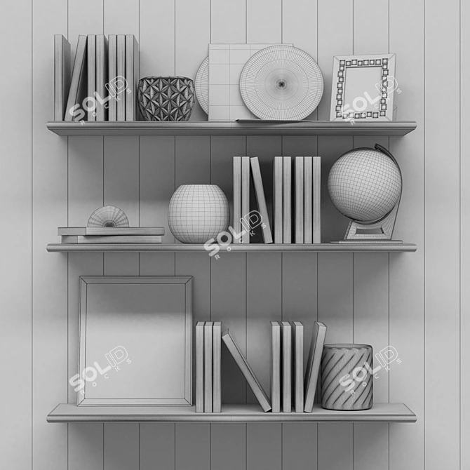 Elegant Home Decor Set 3D model image 2