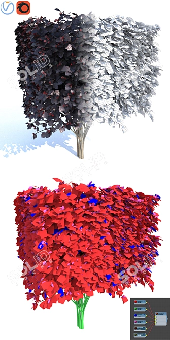 Diablo Cube Vesicle Plant - Set of 3 3D model image 3