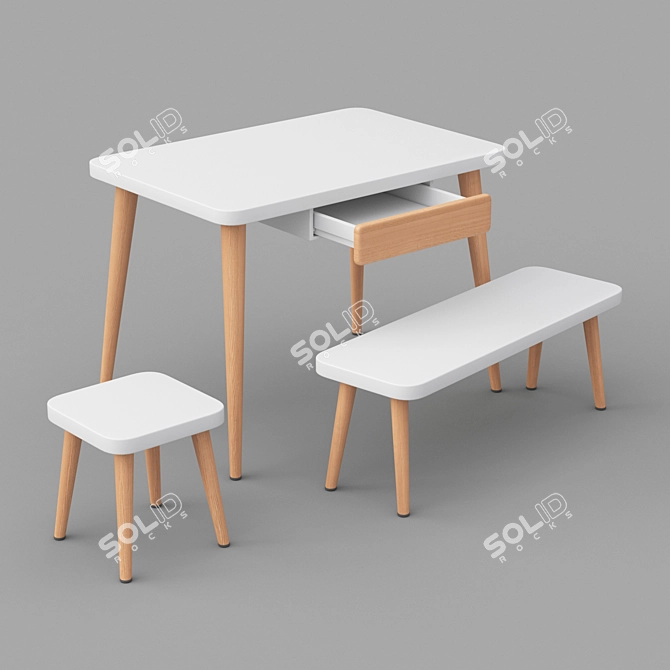 Creative Space Table: KKhome Masterpiece 3D model image 1