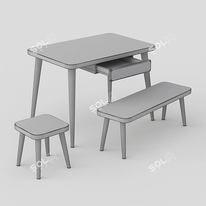 Creative Space Table: KKhome Masterpiece 3D model image 2