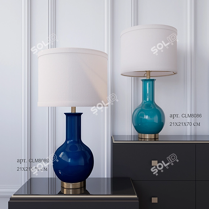 Elegant Table Lamps Dantone: CLM8089, CLM8086 3D model image 1