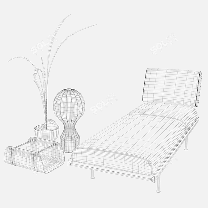 Contemporary Voice Furniture Set 3D model image 3