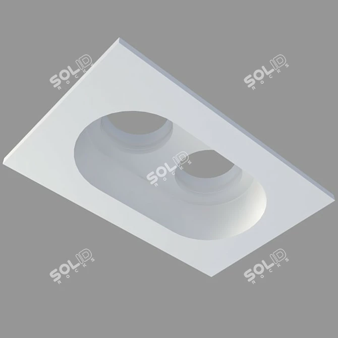 Stellanova Ceiling Spotlight: Integrated & Customizable 3D model image 2