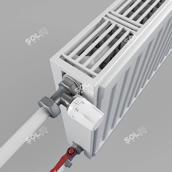 Efficient Prado Classic Radiator 3D model image 2