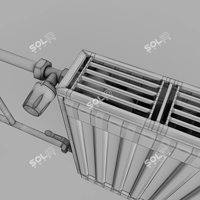 Efficient Prado Classic Radiator 3D model image 3