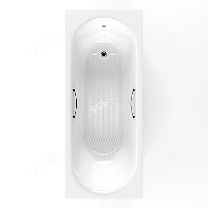 Opulent Twyford Opal Bath Set 3D model image 2