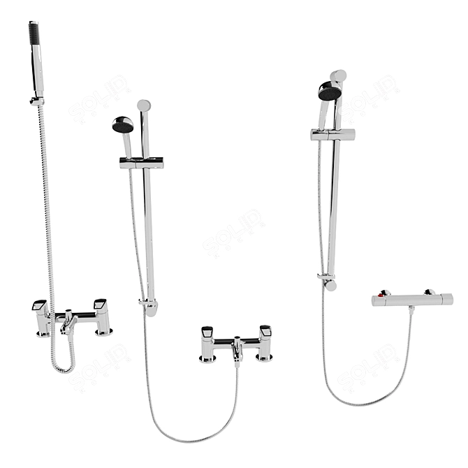 Bristan Shower Collection: Perfect Mixers for Your Bathroom 3D model image 2