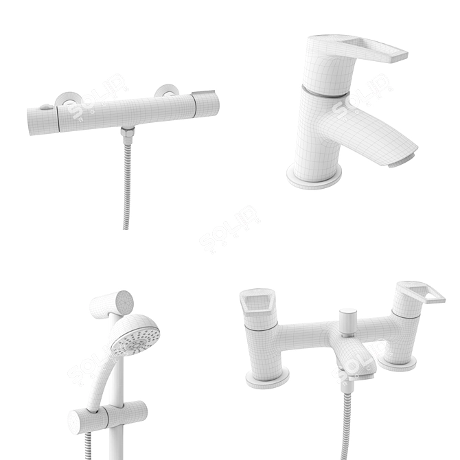 Bristan Shower Collection: Perfect Mixers for Your Bathroom 3D model image 3