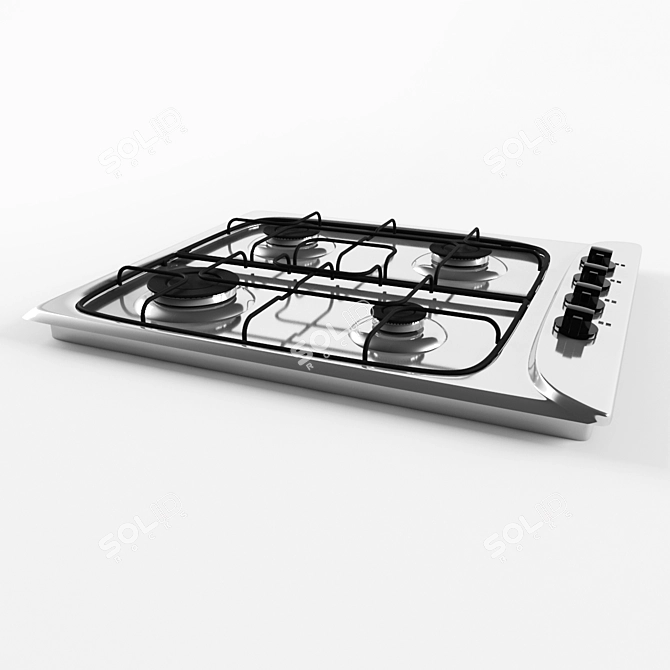 Indesit Gas Oven & Hob 3D model image 2