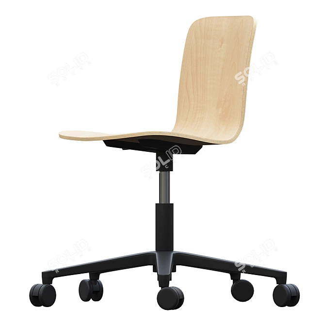  Stylish Vitra HAL Ply Chair 3D model image 1