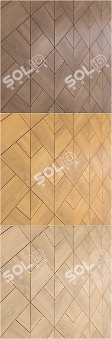 Cherry Tulip WoodWalls - Seamless Panels 3D model image 2