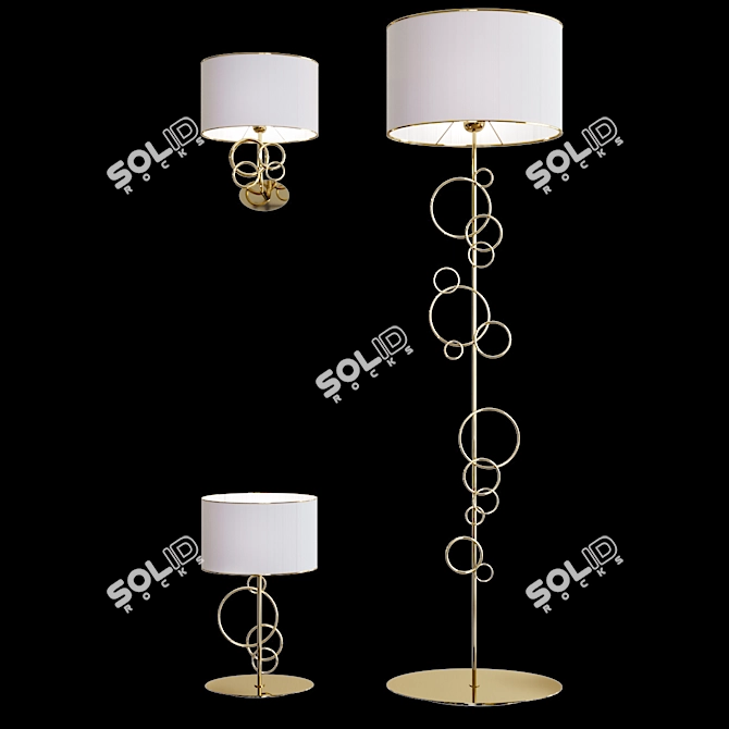 Marioni Vendome Decor Set | 2-Piece 3D model image 1