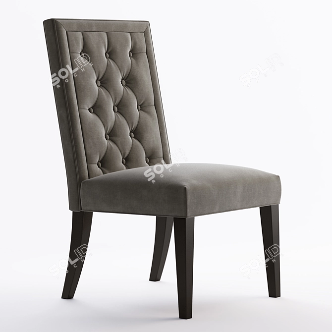 Elegant Maxwell Side Chair: Espresso 3D model image 1