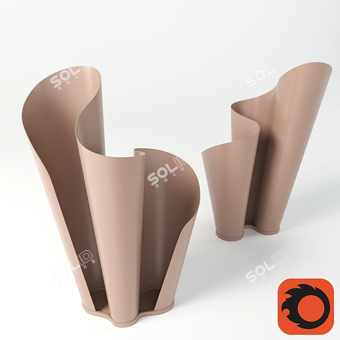 Modern Umbrella Stand: Tonin Casa Narciso 3D model image 1