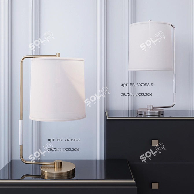 Elegant Visual Comfort Table Lamps 3D model image 1