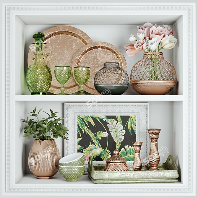 Delightful Spring Decor Set 3D model image 1