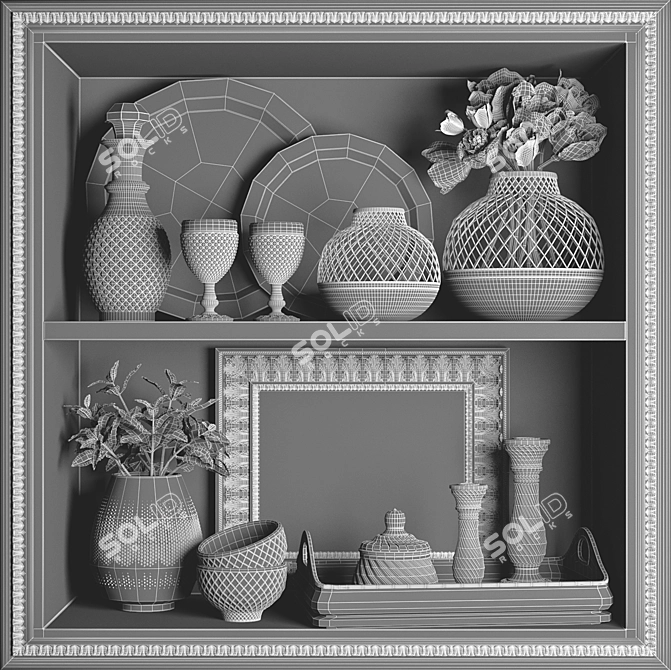 Delightful Spring Decor Set 3D model image 2