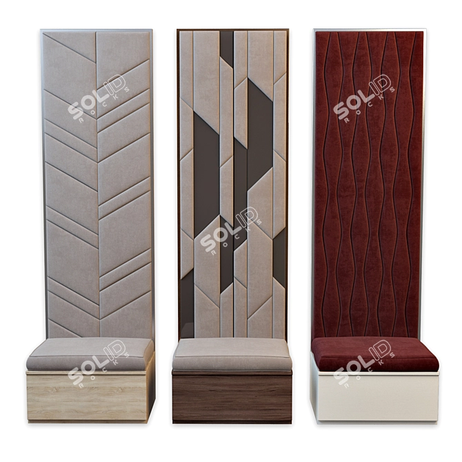 Soft Seat Panels: Comfort Meets Style 3D model image 1