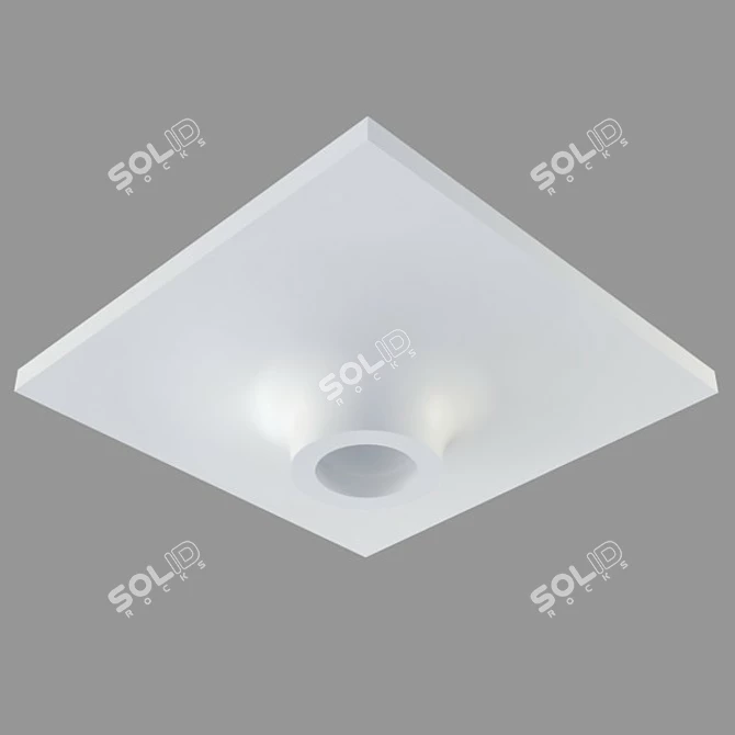 Stellanova Ceiling Spotlight: Integrated Design & Customizable Color 3D model image 2