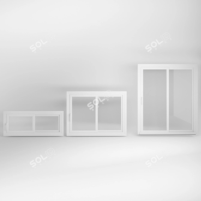 Render Vray Classic Window 3D model image 3