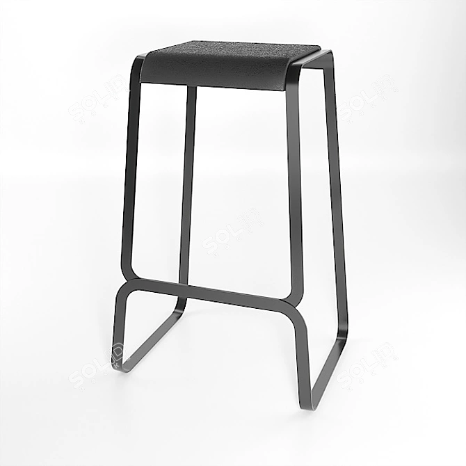 Bolt Bar Stool: Sleek Italian Design 3D model image 1