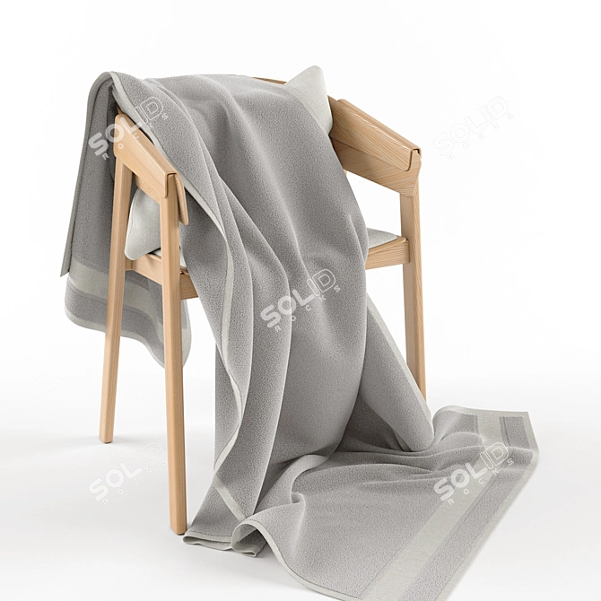 Scandinavian Design: Muuto Cover Chair 3D model image 1