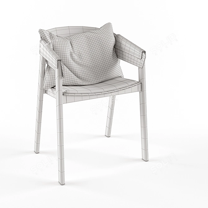 Scandinavian Design: Muuto Cover Chair 3D model image 3