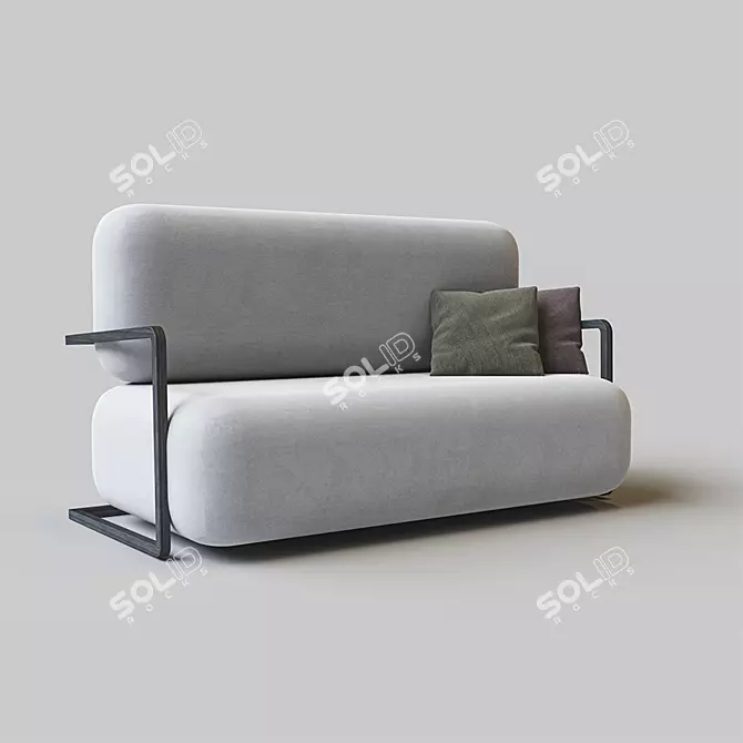 Nature-Inspired Comfort: PE.BS Sofa 3D model image 1