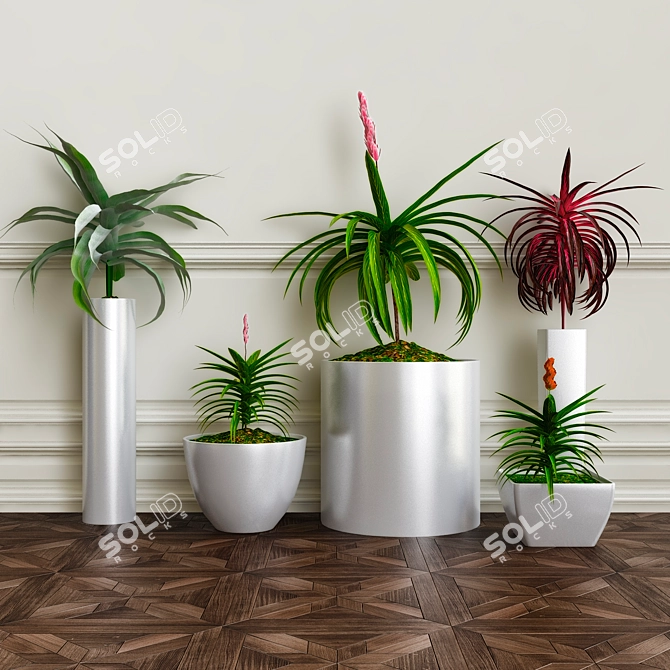 Plantscape 28: Thriving Greenery Ensemble 3D model image 1