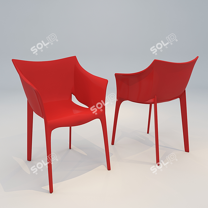 Sleek Dining Chair: Modern and Functional 3D model image 1