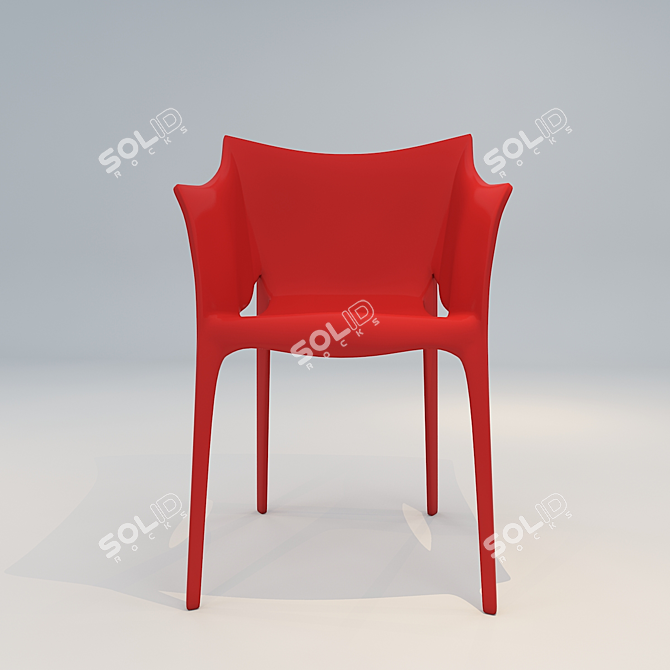 Sleek Dining Chair: Modern and Functional 3D model image 2