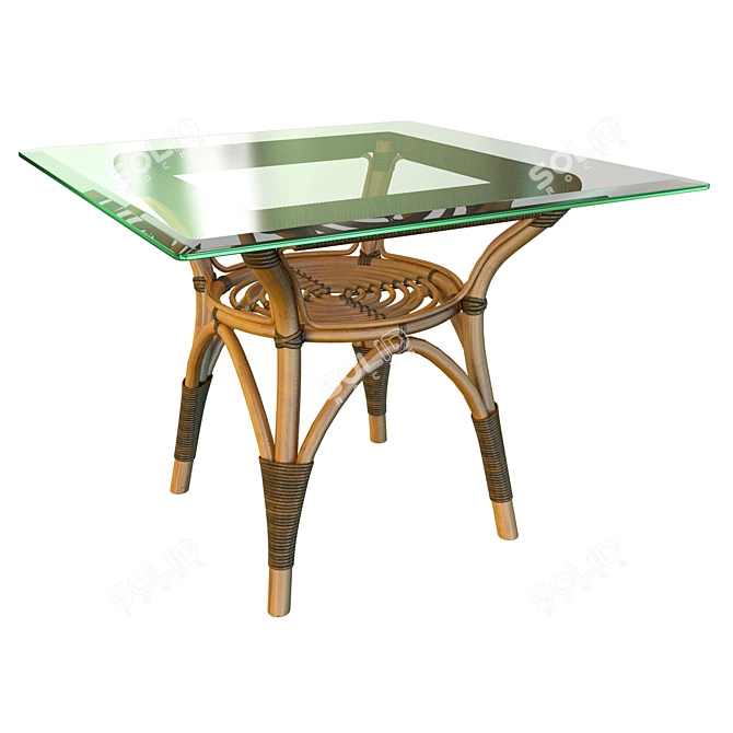 Sika Design Square Dining Table 3D model image 1