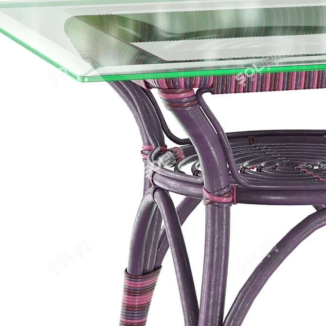 Multicolor Square Dining Table by Sika Design 3D model image 2