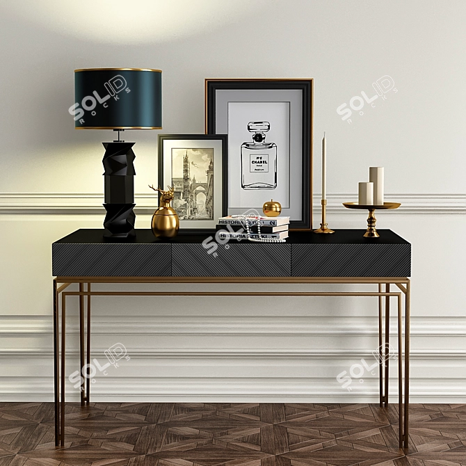 Elegant Storage Solution: Decorative Chest 3D model image 1