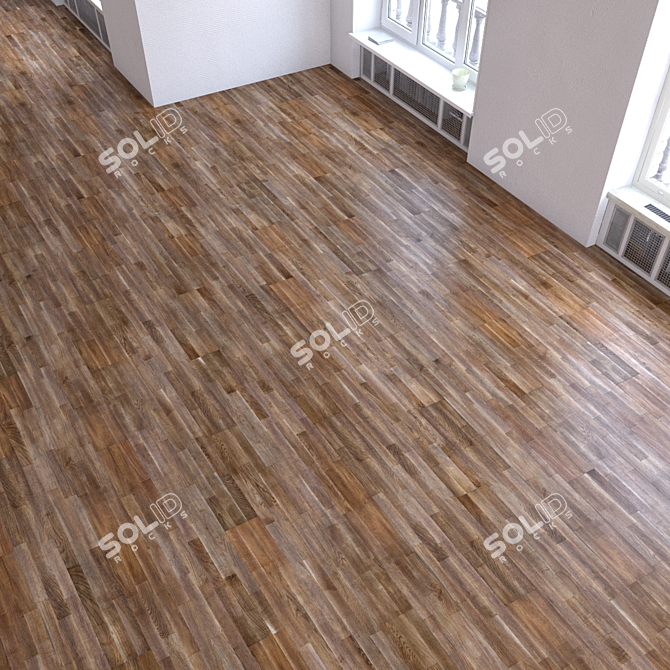 Multi-Sub Parquet Flooring Kit 3D model image 3