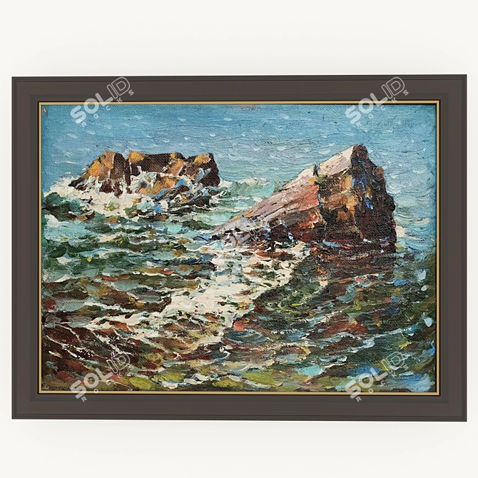 Seascapes Set in Frames 3D model image 3