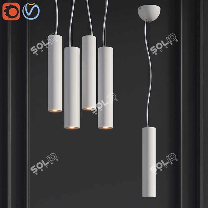 Favorite 1964-1P Pendenti Fixture 3D model image 1