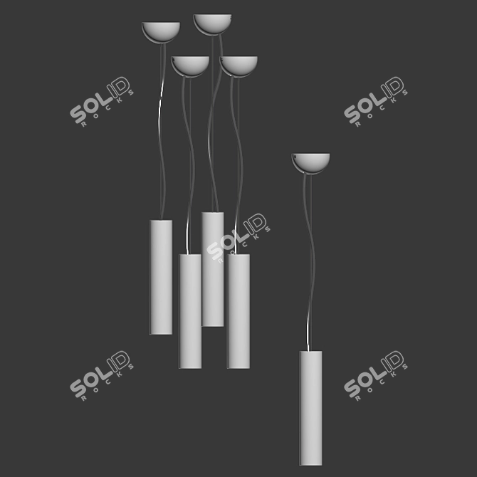 Favorite 1964-1P Pendenti Fixture 3D model image 2